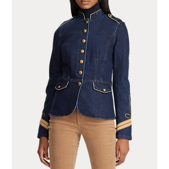 🔥Ralph Lauren Denim Officer's Jacket